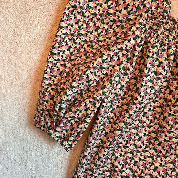 Cottagecore Ditsy Floral Puff Sleeve Smocked Square Neckline Blouse Sm. Tradwife - Picture 4 of 11